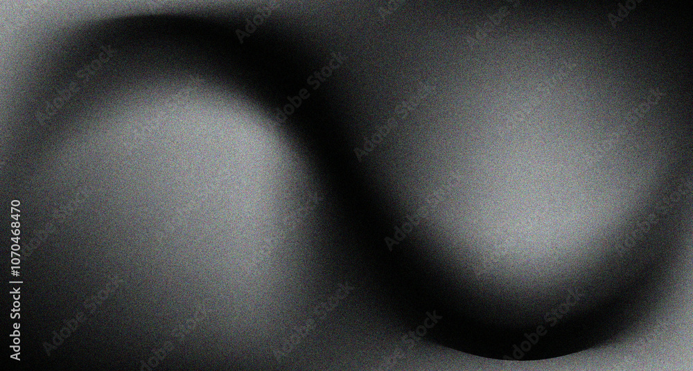Aufkleber Abstract black and grey gradient background with grain texture, creating a sense of depth and dimension