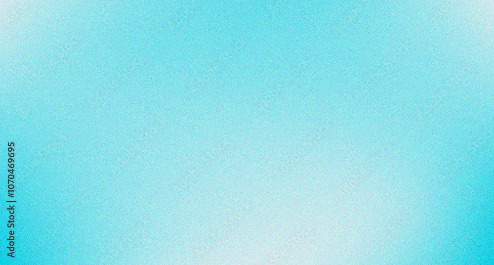 Aufkleber light sky blue white gradient background smooth noise texture, blurry backdrop design, copy space fo