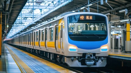 Naklejka premium Sustainable rail maintenance practices using energy-efficient methods and eco-friendly technologies