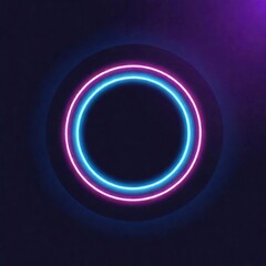 Trendy dark composition of glowing neon effects
