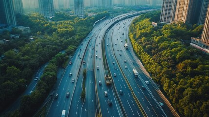 Smart renewable energy-powered transport grids connecting cities with green, efficient travel networks
