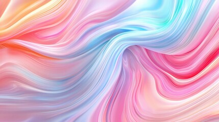 Obraz premium Soft Abstract Flowing Colors in Pastel Tones