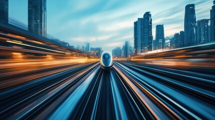 Magnetic levitation high-speed rail using advanced maglev technology for ultra-fast travel