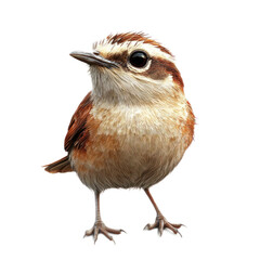 Cute small bird with soft feathers and bright eyes