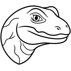 Iguana
 head vector illustration