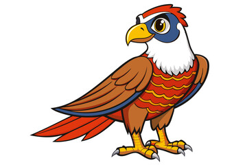 Falcon cartoon vector