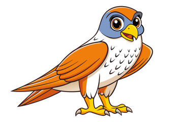 Falcon cartoon vector