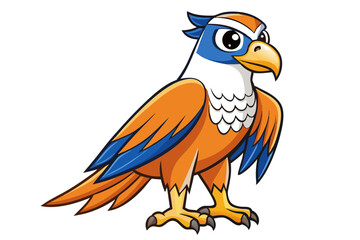 Falcon cartoon vector