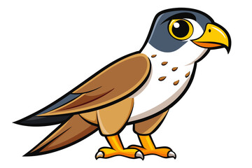 Falcon cartoon vector