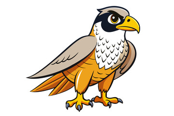 Falcon cartoon vector