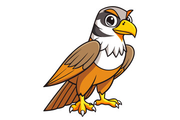 Falcon cartoon vector