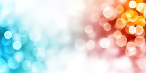 Obraz premium Abstract Blurred Background with Blue and Red Bokeh Circles