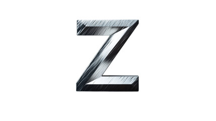 Fototapeta premium 3D Metal Letter Z.