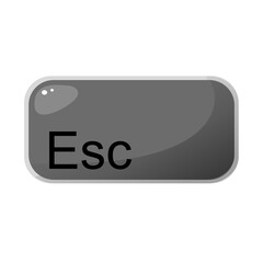 Esc key button or key board for computer or laptop