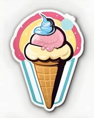 Colorful Icecream, Graphic Resource.