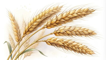 Golden Wheat Ears: A Symbol of Harvest and Abundance