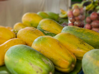 Fresh organic vegetables at local farmers market