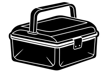 Lunchbox Silhouette vector illustration