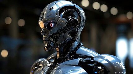 Fototapeta premium The Innovation of Robotics—Advanced Machines Shaping the World of Tomorrow 