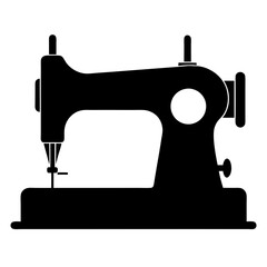 Sewing Machine Silhouette vector illustration