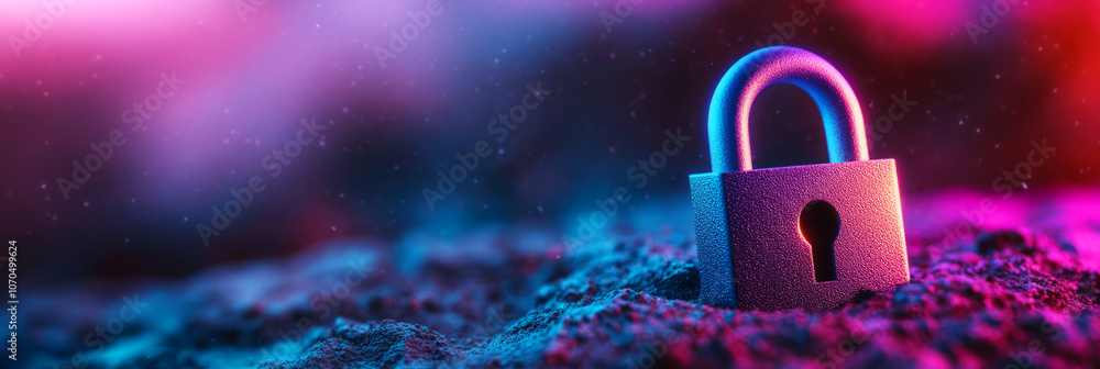 Poster unlocking the secrets of security how digital locks protect your data and privacy in a technological