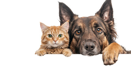 Fototapeta premium Dog and cat