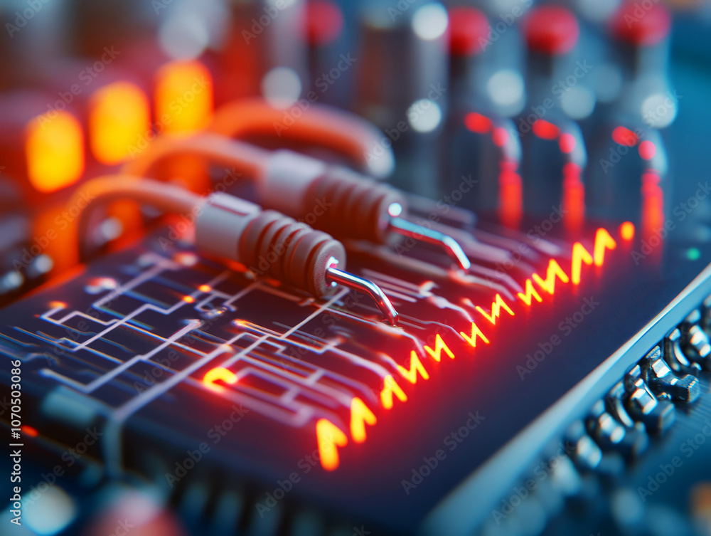 Poster explore how electronic circuits and signal processing enhance modern technology and innovation