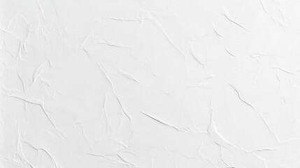 A close-up view reveals the delicate textures of crumpled white paper, showcasing intricate folds and shadows that create an artistic play of light and depth in a minimalist composition.