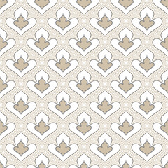 Wallpaper in the style of Baroque. A seamless vector background. Damask floral pattern. Ornamental pattern seamless background tile