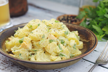 Traditional German dish potato salad