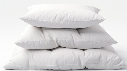 Stylish white linen duvet and decorative cushions for an elegant bedroom furniture arrangement