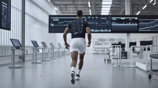 Advanced Sports Technology Lab - Real-Time AI Performance Analysis of Athletes with Dynamic Data Overlays for Speed Endurance and Agility Tracking