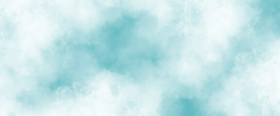 Messy ocean background. Clouds in the sky. Blue sky and clouds. light colorful landing page flat background vector design. smoke fog or cloud in center with light border grunge design.