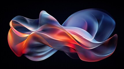 Futuristic abstract shape on black background, futuristic, abstract, shape, geometric, modern