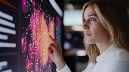 Young Professionals Engaging with Data Visualization