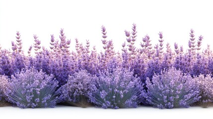 Naklejka premium A vibrant display of lavender flowers in full bloom.