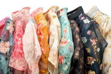 Blouses With Mesmerizing Harajuku Intricate Details Isolated On Transparent Background on transparent background