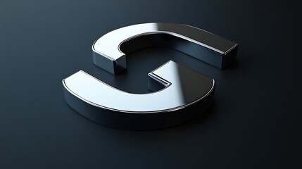 Shiny silver 3D PROMOTION letters on a black background for a sleek look