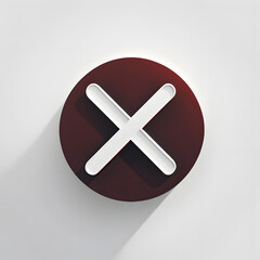 Fototapeta premium cancel x button