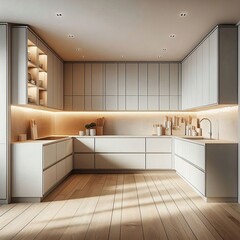 Fototapeta premium modern kitchen interior