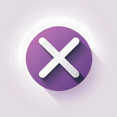 Obraz premium cancel action x button