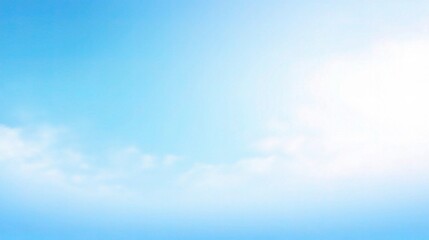 Obraz premium Serene Blue Sky with Soft Clouds and Bright Light