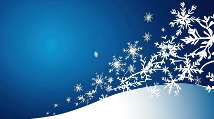 A Blue Christmas: Abstract Snowy Landscapes