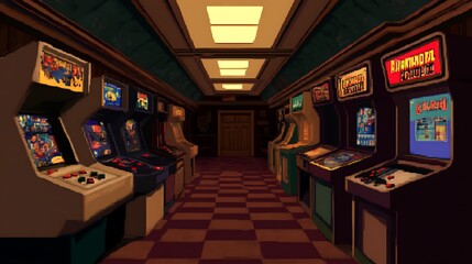 Retro arcade style 3D 11.11 with pixelated light effects