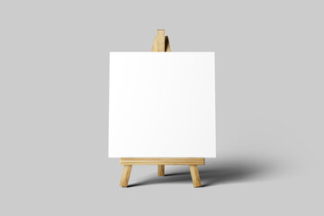 Paper on Wood Easel Stand Mockup