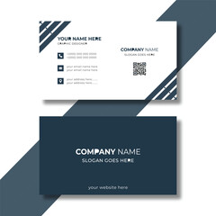 Clean professional business card design template