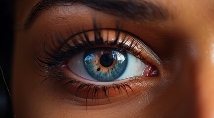 Fototapeta premium close up of beautiful woman eye