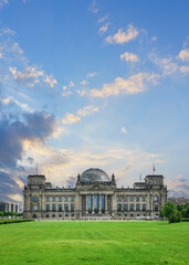 Reichstag building, seat of the German Parliament (Deutscher Bundestag) in Berlin, Germany