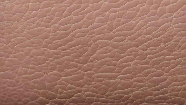 Detailed texture of skin with a soft matte finish slight imperfections visible under soft lighting, AI Generated