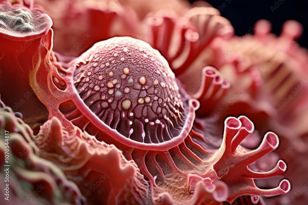 Poster high resolution sem image showing the symbiotic algae within par